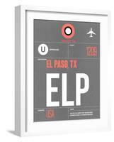 ELP El Paso Luggage Tag II-NaxArt-Framed Art Print