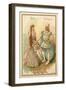 Elsa and Lohengrin, from Richard Wagner's Opera Lohengrin-null-Framed Giclee Print