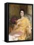 Elsa, Daughter of William Hall Esq, 1927-Frank Bernard Dicksee-Framed Stretched Canvas