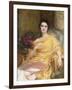 Elsa, Daughter of William Hall Esq, 1927-Frank Bernard Dicksee-Framed Giclee Print