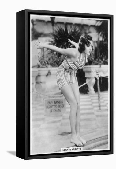 Elsa Marriott, Actress, 1938-null-Framed Stretched Canvas