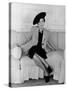 Elsa Schiaparelli, Wearing the New Napoleon Hat and Jacket of Magenta Called "Shocking."-John Phillips-Stretched Canvas