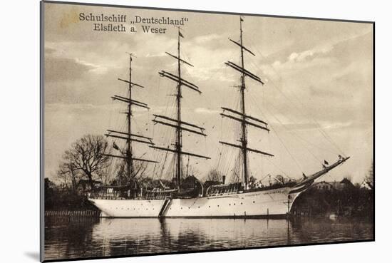 Elsfleth A. Weser, Schulschiff Deutschland-null-Mounted Giclee Print