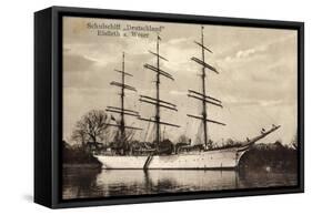 Elsfleth A. Weser, Schulschiff Deutschland-null-Framed Stretched Canvas