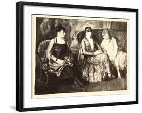 Elsie, Emma and Marjorie, 1921-George Wesley Bellows-Framed Giclee Print