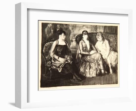 Elsie, Emma and Marjorie, 1921-George Wesley Bellows-Framed Giclee Print