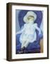 Elsie in a Blue Chair-Mary Cassatt-Framed Giclee Print