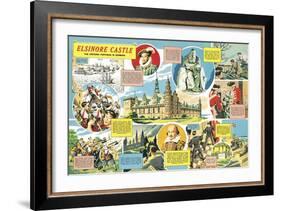 Elsinore Castle -- the Historic Fortress in Denmark-English School-Framed Giclee Print