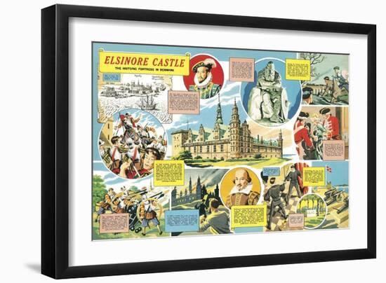 Elsinore Castle -- the Historic Fortress in Denmark-English School-Framed Giclee Print