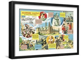 Elsinore Castle -- the Historic Fortress in Denmark-English School-Framed Giclee Print