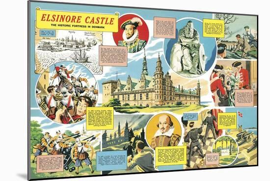 Elsinore Castle -- the Historic Fortress in Denmark-English School-Mounted Giclee Print