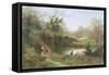 Elstead Bridge, Surrey-Charles Gregory-Framed Stretched Canvas