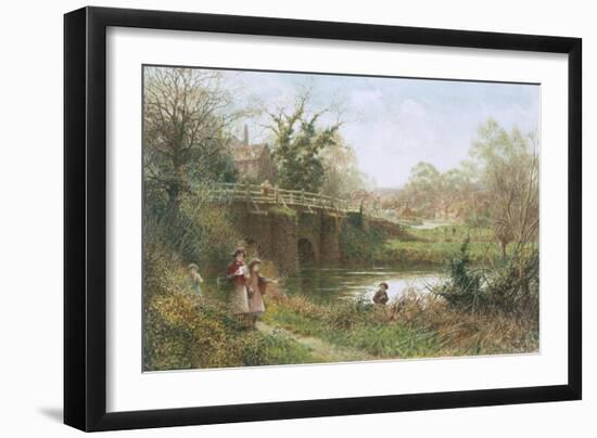 Elstead Bridge, Surrey-Charles Gregory-Framed Giclee Print