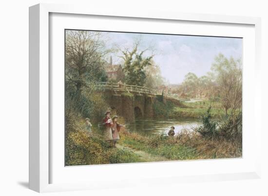 Elstead Bridge, Surrey-Charles Gregory-Framed Giclee Print