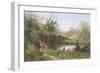 Elstead Bridge, Surrey-Charles Gregory-Framed Giclee Print