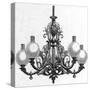 Elster Gas Lit Chandelier-null-Stretched Canvas