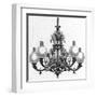 Elster Gas Lit Chandelier-null-Framed Art Print