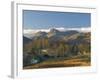 Elterwater Village with Langdale Pikes, Lake District National Park, Cumbria, England-James Emmerson-Framed Photographic Print