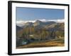 Elterwater Village with Langdale Pikes, Lake District National Park, Cumbria, England-James Emmerson-Framed Photographic Print