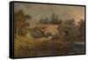 'Eltham Bridge, Kent', 19th century, (1935)-Henry Gastineau-Framed Stretched Canvas