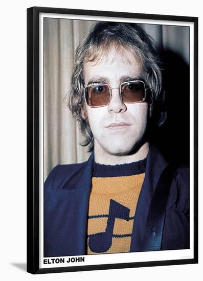 Elton John notable jumper-null-Framed Poster