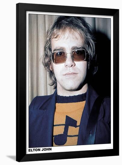 Elton John notable jumper-null-Framed Poster