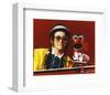 Elton John Playing Piano in Yellow Suit-Movie Star News-Framed Photo