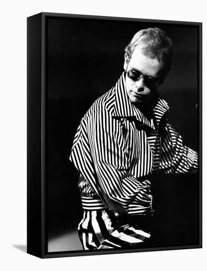 Elton John Playing Piano-null-Framed Stretched Canvas