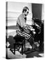 Elton John Playing Piano-null-Stretched Canvas