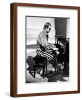 Elton John Playing Piano-null-Framed Photographic Print