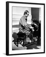 Elton John Playing Piano-null-Framed Photographic Print