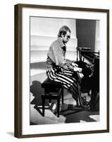 Elton John Playing Piano-null-Framed Photographic Print