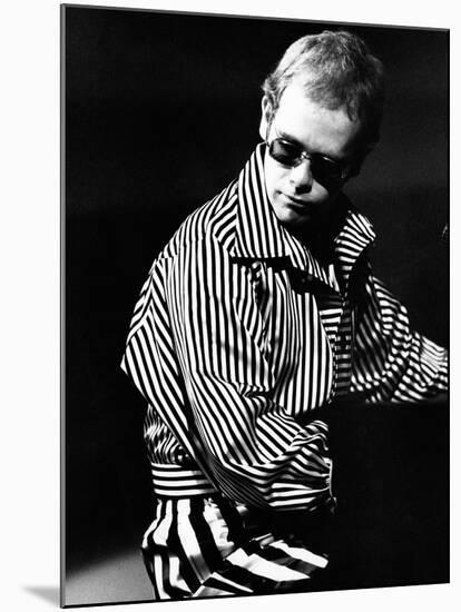 Elton John Playing Piano-null-Mounted Photographic Print