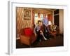 Elton John Sharing a Laugh with His Mother and Stepfather-John Olson-Framed Premium Photographic Print