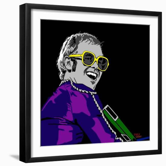 Elton John-Emily Gray-Framed Giclee Print