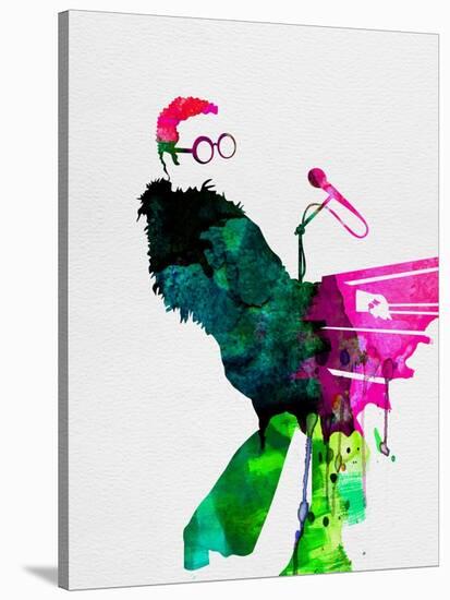 Elton Watercolor-Lora Feldman-Stretched Canvas