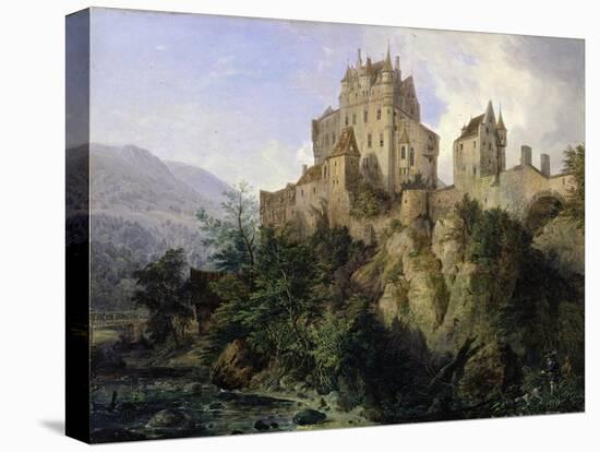 Eltz Castle-Domenico II Quaglio-Stretched Canvas