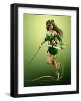 Elven Hunter-Atelier Sommerland-Framed Art Print