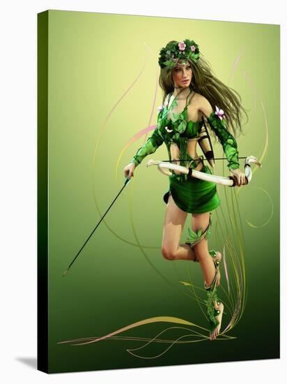 Elven Hunter-Atelier Sommerland-Stretched Canvas