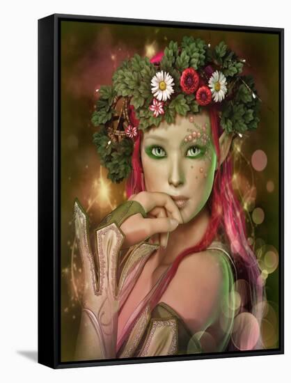 Elven Maid-Atelier Sommerland-Framed Stretched Canvas