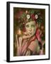 Elven Maid-Atelier Sommerland-Framed Art Print