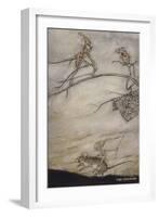 Elves and Mice-Arthur Rackham-Framed Art Print