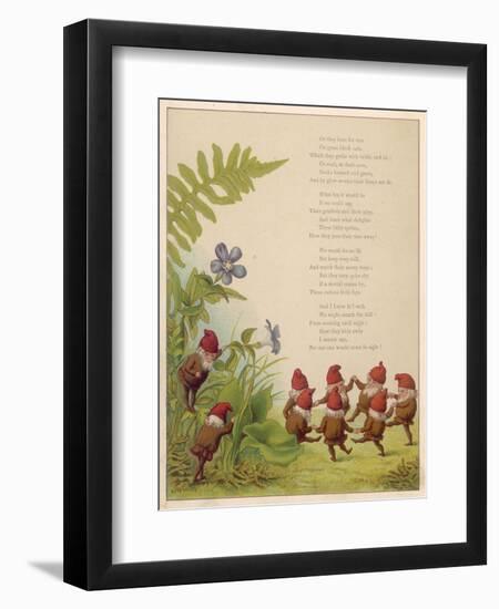 Elves Dancing in a Ring-null-Framed Art Print