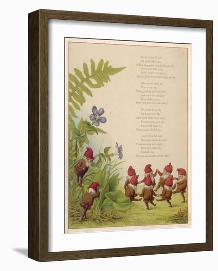 Elves Dancing in a Ring-null-Framed Art Print