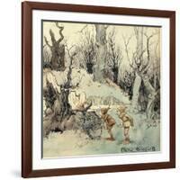 Elves in a Wood, 1908-Arthur Rackham-Framed Giclee Print