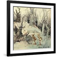 Elves in a Wood, 1908-Arthur Rackham-Framed Giclee Print