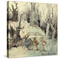 Elves in a Wood, 1908-Arthur Rackham-Stretched Canvas