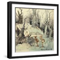 Elves in a Wood, 1908-Arthur Rackham-Framed Giclee Print