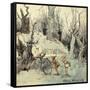 Elves in a Wood, 1908-Arthur Rackham-Framed Stretched Canvas