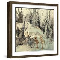 Elves in a Wood-Arthur Rackham-Framed Giclee Print